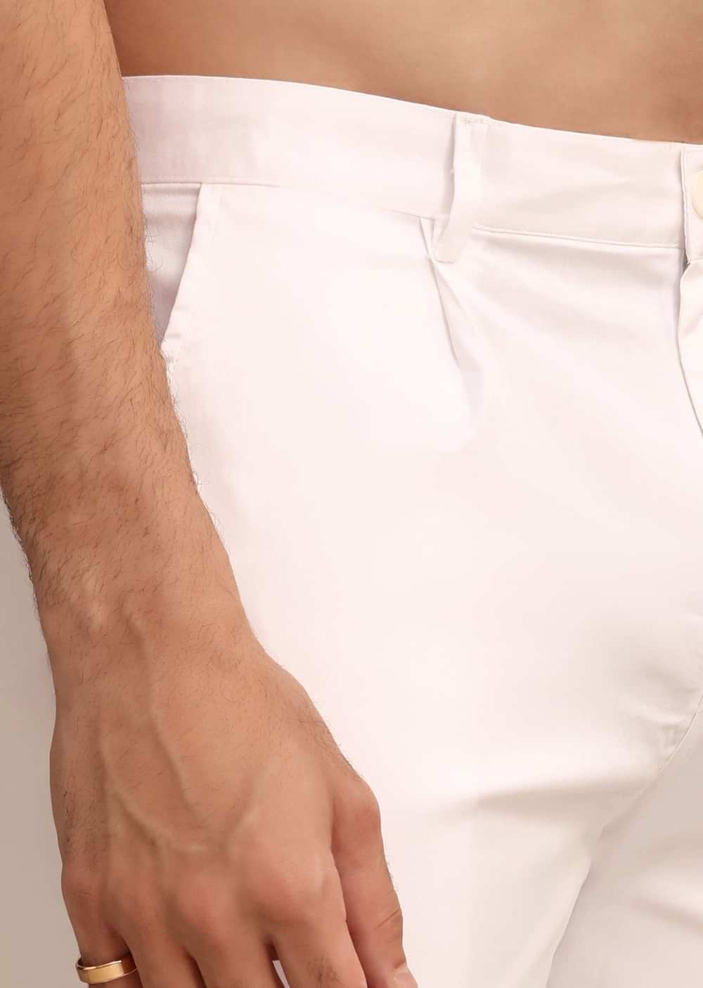 Navy Blue Floral Resham Handwork Kurta Set In Linen