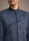 Navy Blue Indowestern Set With Dori Hand Work