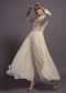 Off White Georgette Jumpsuit With Mirror And Resham Embroidered Bodice