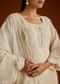 Off White Mul Chanderi Embroidered Kurta Dupatta Set