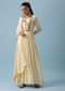 Off White Anarkali With Gota Work Dupatta