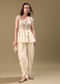 Off White Dhoti With Embroidered Top