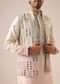 Ombre Peach Silk Bundi And Kurta Set with Mirror Work