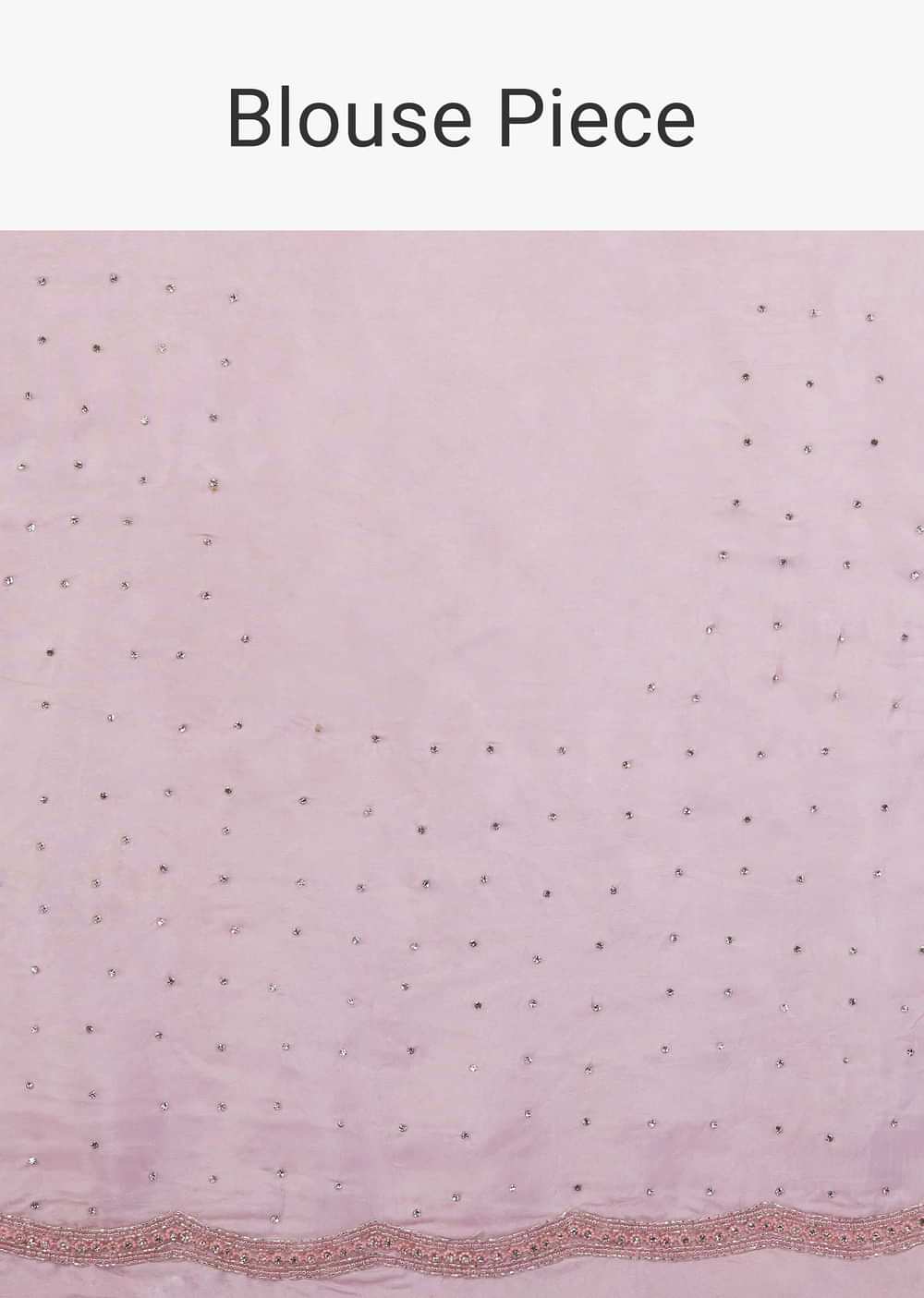 Zephyr Pink Saree In Sequins And Organza With Embroidery