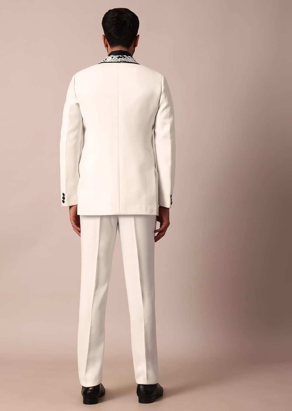 Opulent White Stylish Tuxedo For Men