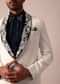 Opulent White Stylish Tuxedo For Men