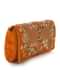 Orange sling bag embroidered in zari and sequin work only on Kalki