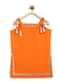 Kalki Girls Orange Strappy Straight Cut Sharara Suit With Gotta Patti Work And A Tie Dye Dupatta By Tiber Taber
