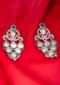Oxidized silver coated earring in bunch of grape shape only on kalki