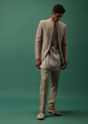 Oyster-Shaded Detailed Organza Kurta Set With Embroidered Jacket
