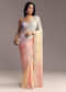 Pastel Ombre Organza Saree With Floral And Butti Embroidery