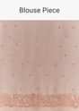 Peach Embroidered Organza Saree With Cutwork Scallop Border