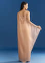 Peach Organza Tissue Saree With Cutdana Embellished Border