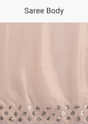 Peach Organza Tissue Saree With Cutdana Embellished Border