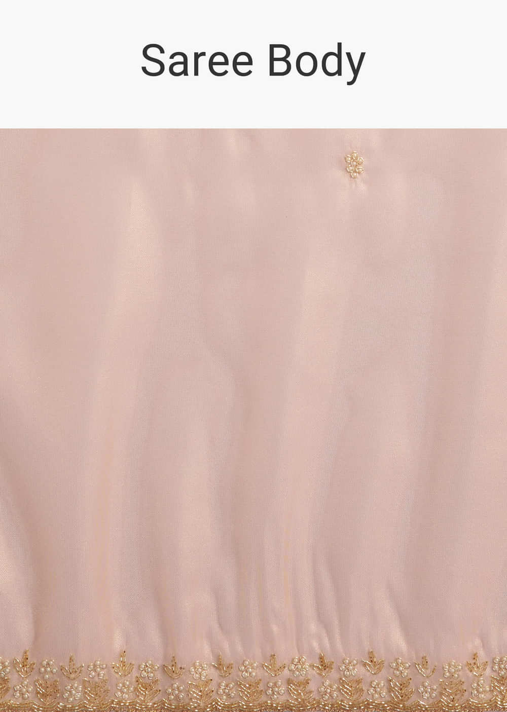 Peach Organza Tissue Saree With Scalloped Embroidery