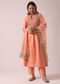 Peach Chanderi Anarkali And Pant Set