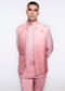 Peach Hand Embroidered Satin Bandi And Kurta Set