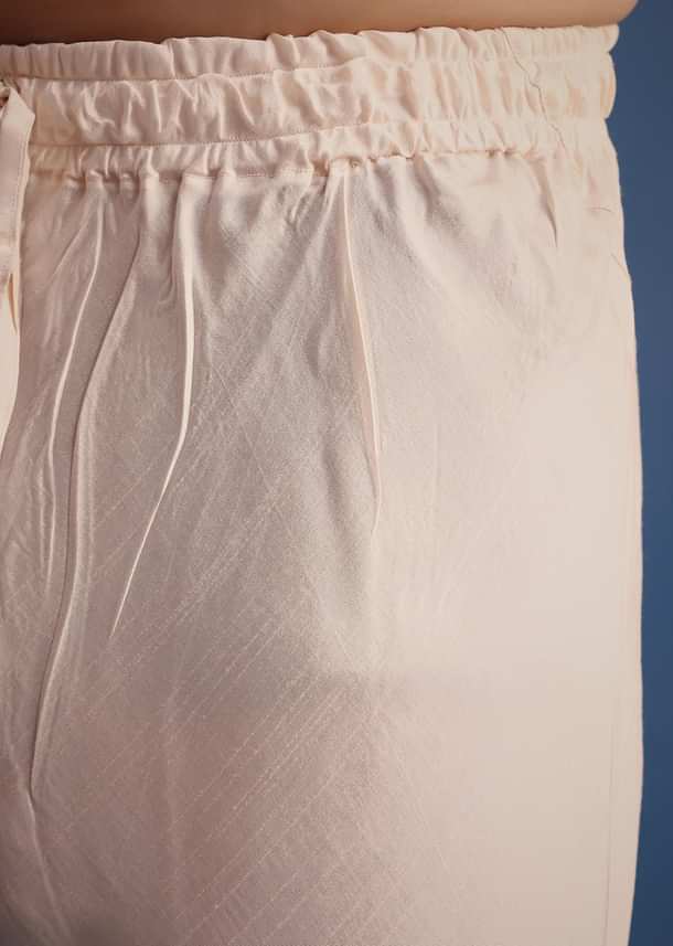 Peach Heavy Hand Embroidered Sherwani Suit