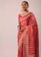 Peach Rangkat Saree With Woven Motifs