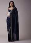 Persian Blue Sequins Saree With An Embellished Border