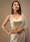 Pearl White Satin Sleeveless Blouse With A Sweetheart Neckline Top, Middle, And Bottom Hooks Closure