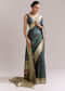 Pencil Grey Dola Silk Woven Muniya Paithani Saree With Zari Border