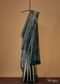 Persian Blue Kanjivaram Saree In Pure Uppada Silk With Unstitched Blouse