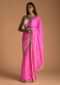 Petal Pink Saree With Lehariya Print And Gotta Patti Embroidered Buttis And Border Online - Kalki Fashion