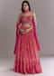 Pink Crepe Bridesmaid Lehenga With Intricate Hand Embroidery