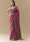 Pink Dola Silk Saree with Woven Geometric Motif and Blouse Fabric