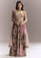 Pink Net Floral Bridesmaid Lehenga With Heavy Embroidery
