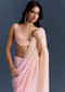 Pink Organza Saree With Cutdana And Sequins Work