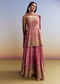 Pink Printed Palazzo Set