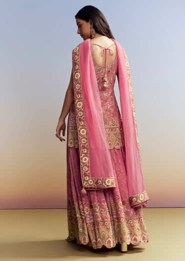 Pink Printed Palazzo Set