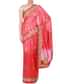 Pink saree adorn in zardosi and sequin butti only on kalki