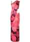 Pink saree in floral and checks print only on Kalki