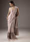 Pink Sequins Saree With Embroidered Blouse