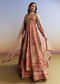 Pink Tissue Kurta Lehenga Set