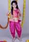 Pink Top With Full Sleeves And Embroidered Butti With Pink Dhoti Online - Kalki Fashion