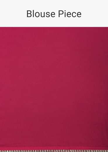Pink Bandhani Saree With Gota Detail And Unstitched Blouse Piece