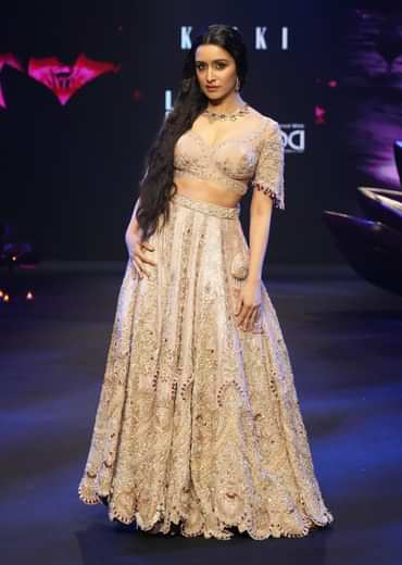 Pink Brocade Velvet Lehenga Choli With Two Scallop Dupattas