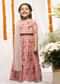 Kalki Girls Pink Lehenga Choli In Cotton With Floral Print All Over By Tiber Taber