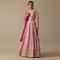 Pink Lehenga Set With Foil Mirror Embroidery
