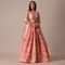 Pink Lehenga Set With Sequin Embroidery