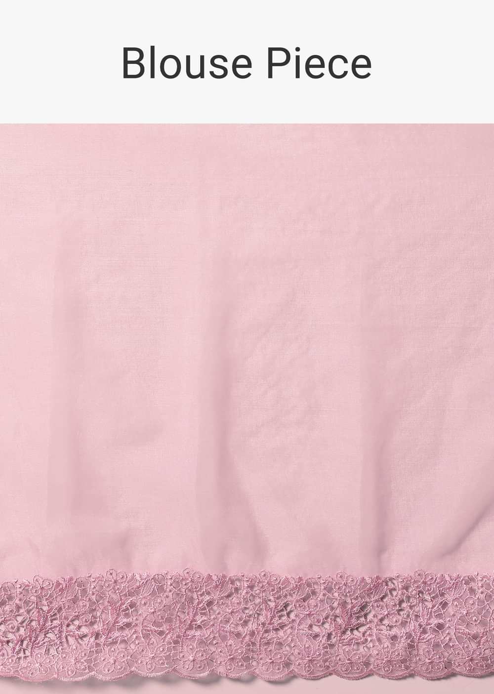 Pink Organza Saree With Unstitched Blouse