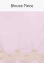 Pink Saree In Organza Silk With Chikankari Thread Embroidery And Unstitched Blouse Fabric