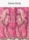Pink Saree With Abstract Prints And Unstitched Blouse Piece