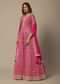 Pink Sequin Embellished Anarkali Set