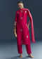 Pink Silk Kurta Set With Gotta Work