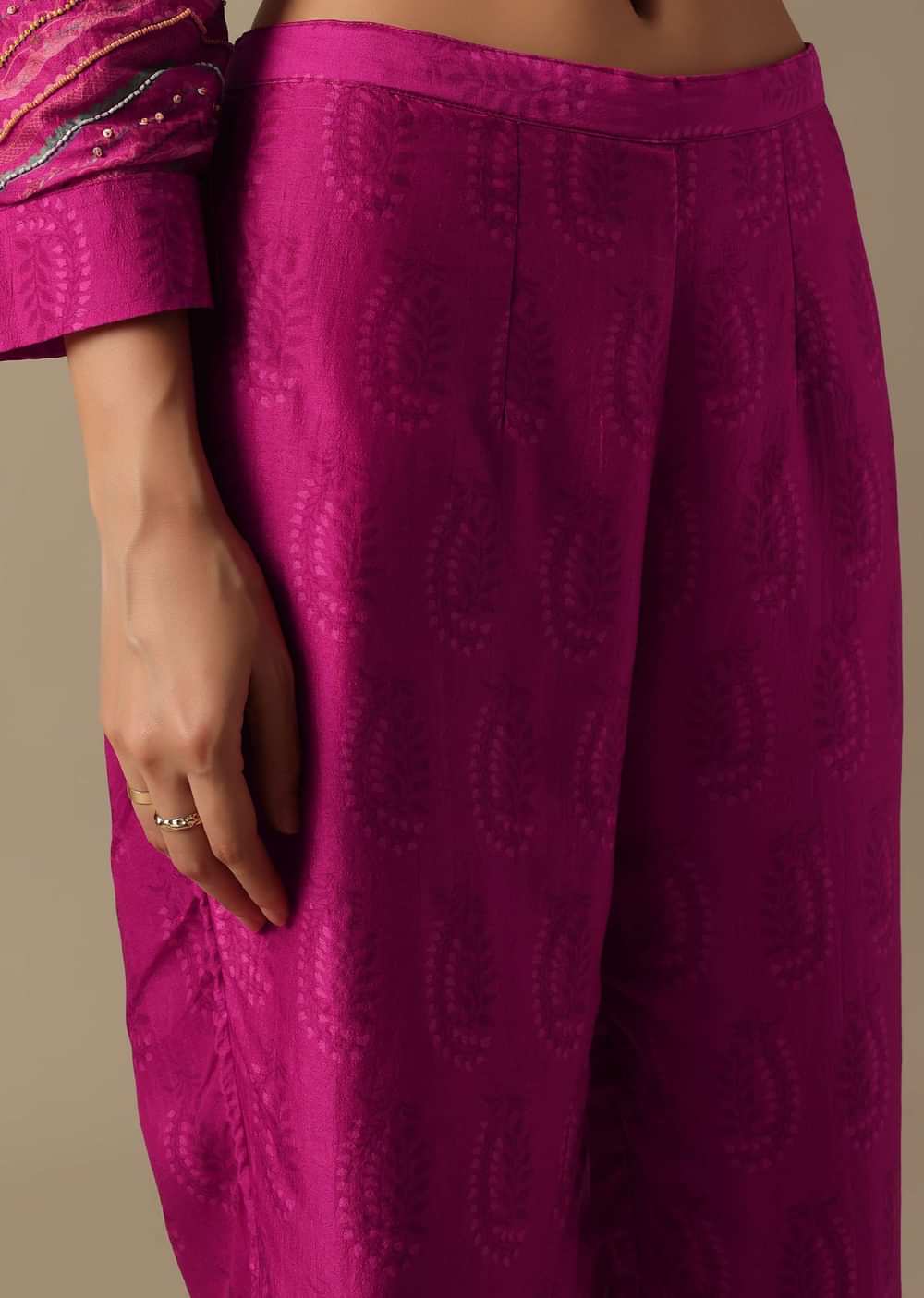 Pink Silk co ord set